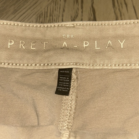 White House Black Market Pret A Play Embroidered Tan Shorts - Picture 5 of 7